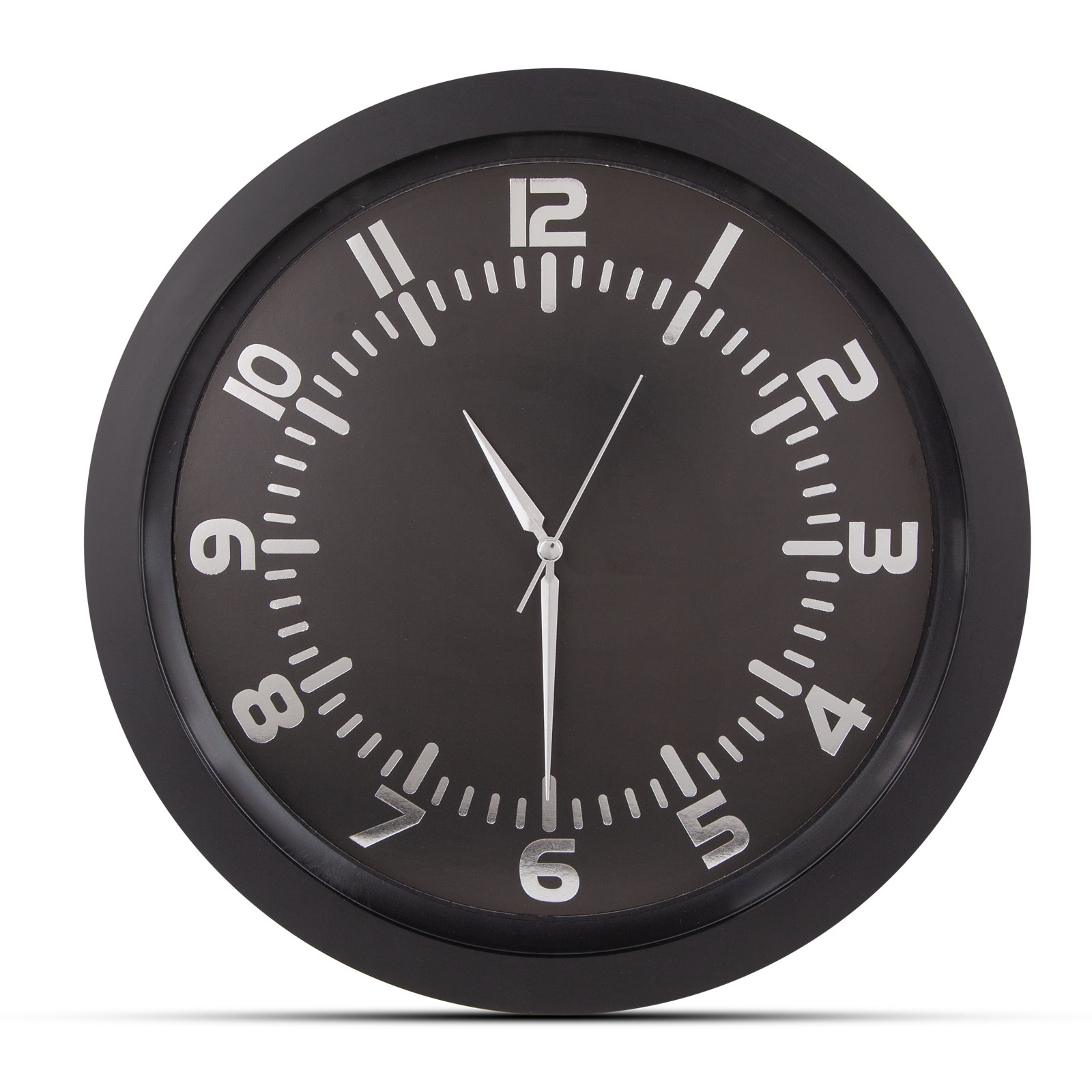 POSEIDON SİYAH PLASTİK KASA DUVAR SAATİ 350MM